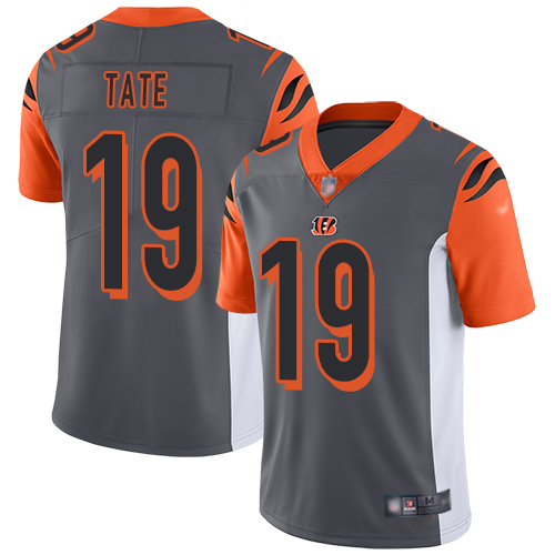 Cincinnati Bengals Limited Silver Men Auden Tate Jersey NFL Footballl #19 Inverted Legend